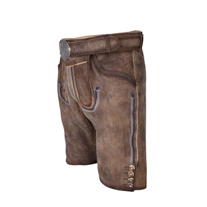 Prince Industry hommes marron en cuir véritable coupe ajustée Shorts personnalisés de haute qualité dans toutes les tailles et couleurs hommes Shorts en cuir - Product Image 6