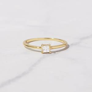 Bague élégante et classique en argent 925 avec zircon cubique, faite à la main, tendance, de qualité supérieure, pour femmes, pour mariage, anniversaire, fête - Product Image 2