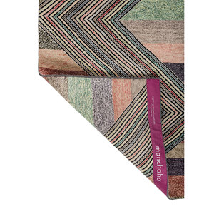 Manchaha Hand Knotted Wool & Bamboo Silk Rugs <b>Grey</b> & Black-for Home Decor LES-1033-A - Product Image 5