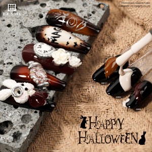 ICE NOVA nouveau design Halloween Gel vernis à ongles sans Hema réfléchissant cristal miroitant Gel vernis à ongles <span class=keywords><strong>Art</strong></span> - Product Image 3