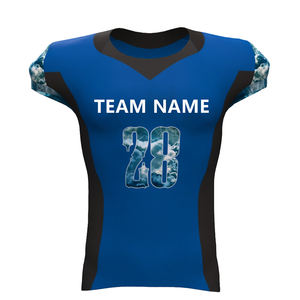 Maillot de football américain personnalisé en polyester 100% avec impression par sublimation, nouveau modèle 2025, pour équipe professionnelle, en vente - Product Image 1