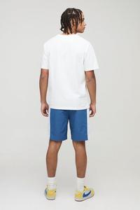 Venta al por mayor cintura elástica de longitud media pantalones cortos de nailon estampados para hombres ajuste relajado último estilo de calle precio de fábrica - Product Image 2