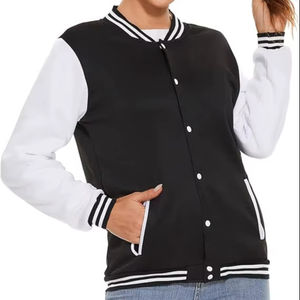 Chaqueta Bomber de béisbol Varsity Letterman para hombre, hecha de mangas de cuero y cuerpo de lana, chaqueta Varsity - Product Image 1