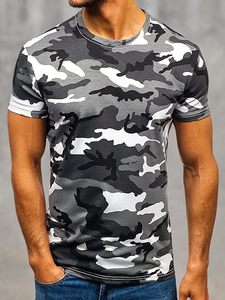 เสื้อยืดผู้ชาย Woodland Camo #11เสื้อคอกลมแขนสั้นผ้าคอตตอน100% มีตัวอักษร - Product Image 6