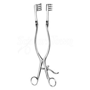 Écarteur chirurgical émoussé à broches 3x4 5 pouces 12 pouces en acier inoxydable écarteur à retenue automatique pour les opérations médicales - Product Image 1