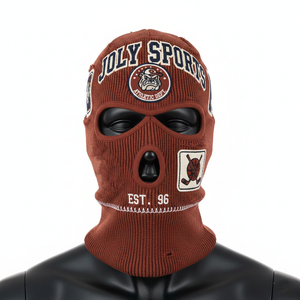 Balaclava pour hommes, tissu acrylique extensible chaud de haute qualité, tricot côtelé 220 GSM, logo personnalisé, balaclava pour hommes - Product Image 6