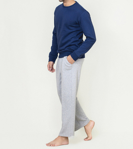 Sudaderas de algodón informales para hombre, patrón sólido, 100% algodón, temporada de invierno, forro polar grueso con logotipo personalizado bordado, venta al por mayor - Product Image 5