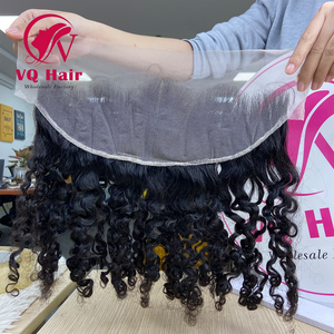 Mỏng HD ren phía trước 13x4 13x6 Miến Điện xoăn trong suốt bán buôn tùy chỉnh Hot tóc phong cách thời gian - Product Image 4