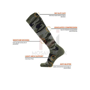 Nuevo estilo mujeres/hombres fútbol béisbol largo algodón deportes calcetines hecho en fábrica algodón moda transpirable poliéster béisbol Calcetines - Product Image 4