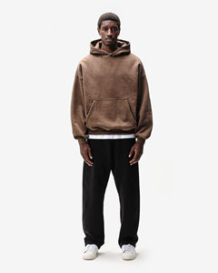 Sudadera con Capucha Extra Grande de Diseño OEM, Logotipo Personalizado, 100% Algodón, 600 GSM, Bordado, 450 GSM, Sudadera de Invierno Gruesa para Hombre - Product Image 3