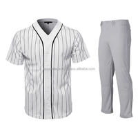 Ensemble de vêtements de sport unisexe personnalisé, imprimé en sérigraphie, taille plus, respirant, uniforme de baseball pour adultes, antibactérien