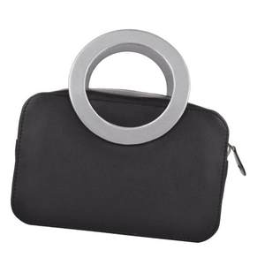 2024 bolsa de cosméticos de cuero PU de viaje promocional al por mayor bolsa de cosméticos negra de maquillaje de moda - Product Image 1