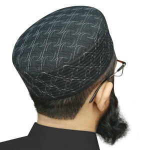 Gorras musulmanas de calidad superior para hombres transpirables al por mayor gorras de oración Namaz superventas sombrero de Arabia Saudita diseño personalizado - Product Image 3