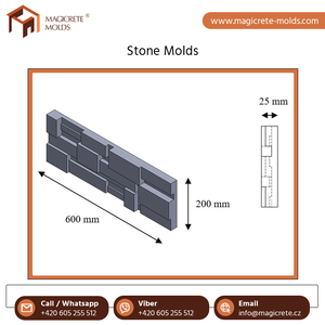 ขายแม่พิมพ์รั้วคุณภาพดีเยี่ยมระดับโลก แม่พิมพ์ยางซิลิโคนแผ่นไม้อัดหินโพลียูรีเทนสําหรับขาย - Product Image 6