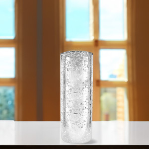 HST0514SS - Silver Speckled Glass <b>Hurricane</b> <b>Candle</b> Shade Chimney Tube [No Bottom] - 5 x 14 - Product Image 6