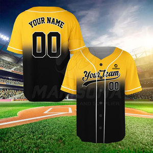 เสื้อเจอร์ซีย์เบสบอลผ้าเจอร์ซีย์ดีไซน์ไม่เหมือนใครเสื้อเบสบอลสั่งผลิตได้ตามต้องการ - Product Image 3