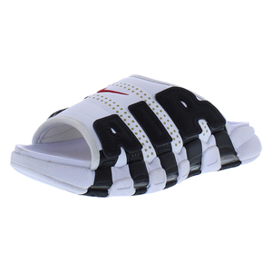 Scarpe Unisex Nike Air More Uptempo NA Slide Bianco/Rosso Varsity/Nero Antiscivolo Ammortizzate Leggere Stampate per Esterno - Product Image 1