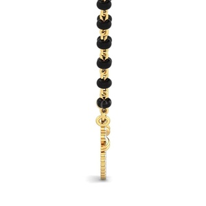 สร้อยคอแต่งงาน Pavitraa Diamond Mangalsutra Stonewels ดีไซน์ทันสมัย ทองคำแท้ 24K รับรองโดย IGI ความบริสุทธิ์แบบดั้งเดิม สง่างามแบบสมัยใหม่ - Product Image 6