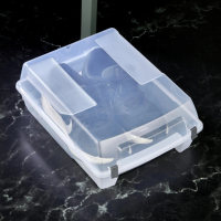 Organisateur de rangement pour chaussures Afossa, transparent, blanc, en PP, à un seul niveau, ouverture latérale magnétique, empilable, multifonctionnel, pour salle de bain, salon