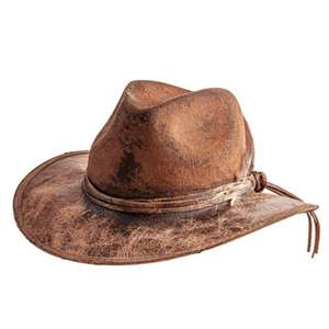 Chapeau de capitaine de qualité supérieure Cuir de peau de vache incroyable pour les visiteurs voyageant Top Head Chapeau en cuir Fourniture de navires pour couvre-chefs - Product Image 3