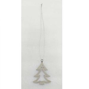 Ornement mural de Noël en métal avec arbre et finition miroir, découpe laser, qualité authentique pour la décoration de la maison et de Noël. - Product Image 5