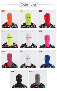 Envío Rápido, MOQ Bajo, Pasamontañas Rosa de 2 Orificios con Estilo de Imagen y Logotipo Personalizado para Hombre y Mujer, Tejido Común, Envío DDP - Product Image 2