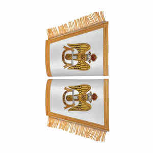 Masonic Regalia Cuff Par Bordado a mano Mejor tela Masonic Regalia Mano Guanteletes para la venta - Product Image 3