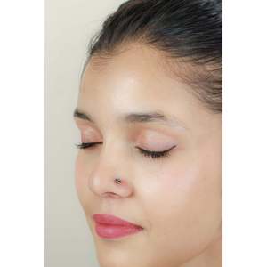 925 Silver Nosepin Tribal Rose Pattern Nazakat Stainless Steel <b>Titanium</b> Body Jewelry Cut Diamond Nose <b>Rings</b> Studs 14K Main Opal - Product Image 3