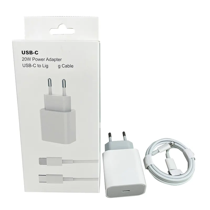 Phone Accessories Data Cable Quick Charging 5V 3A PD 20W Type C Charger Set Power Adapter Plug For iPhone Apple