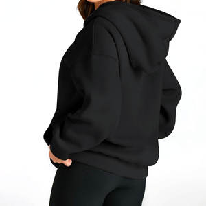 Sudaderas con Capucha de Punto 100% Algodón para Mujer, de Alta Calidad, Nueva Tendencia, Estilo Holgado, Moda de Invierno, Más Vendidas al por Mayor, con Capucha Delantera - Product Image 4
