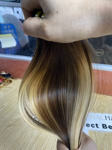 Extensions de cheveux humains lisses de couleur vive A-Highlight - Product Image 4