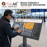 Impresora UV para Mapas Táctiles, Tamaño 6090, para Mapas Accesibles, Señalización de Orientación, Impresión ADA, Solución de Señalización ArtisJet