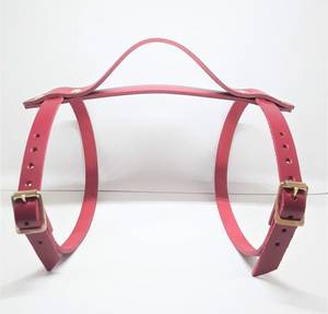 Indian Handmade Genuine Leather Blanket Carrier with Heavy Duty Steel <b>Buckle</b> Premium Blanket Belt Leather <b>Strap</b> - Product Image 4