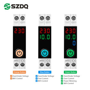 Disjoncteur intelligent WiFi Tuya Mini 1P 18mm Rail DIN 80-300V en plastique, large plage de tension, pour panneaux de distribution - Product Image 2