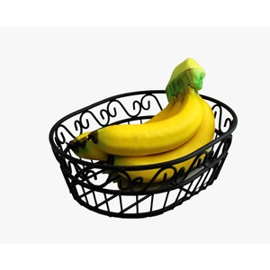 Cesta de fruta de acero inoxidable duradera de diseño moderno hecha a mano, cesta de almacenamiento de metal de calidad de exportación a la venta - Product Image 1