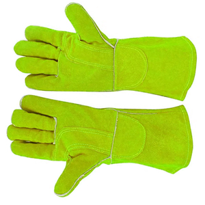 Gants de travail de soudeur de sécurité à la main BBQ résistants à la chaleur et ignifuges sur mesure gants de travail de soudage en cuir de vache robuste - Product Image 3