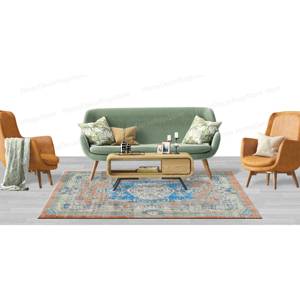 Tapis imprimé de conception turque - Épais, extérieur, bureau, personnalisé, médaillon, tapis de tapisserie - Product Image 4