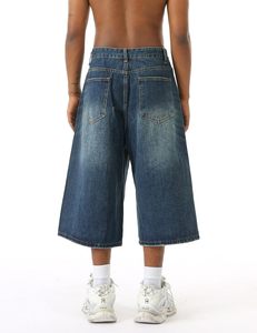 2025 hommes Baggy Jean Shorts coupe ample Denim Shorts hommes été décontracté Jorts Y2k Hip Hop court jean Streetwear vêtements - Product Image 4
