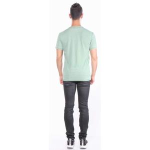 T-shirt à manches courtes et col cranté pour hommes, T-shirt 100% coton de haute qualité avec broderie imprimée et logo personnalisé - Product Image 2