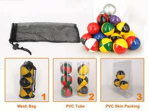 Pelota de malabares duradera suave de cuero sintético profesional y principiante de alta calidad para niños y adultos Juego de 3 pelotas de malabares - Product Image 5