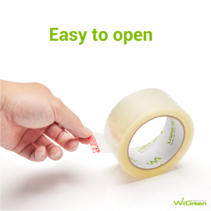 Cinta de embalaje BOPP resistente al agua, transparente, transparente, sin ruido, de un solo lado, acrílico, sensible a la presión, sellado de cartón - Product Image 3