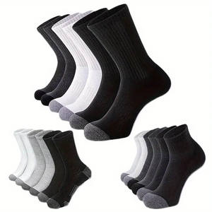 100% haute qualité anti-dérapant respirant automne coton laine chaussettes conception d'usine votre propre marque broderie Logo personnalisé hommes chaussettes - Product Image 5