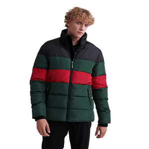 Blousons matelassés respirants Prix d'usine Blousons matelassés pour hommes Fermeture éclair Blouson matelassé d'hiver avec design personnalisé Service OEM - Product Image 1