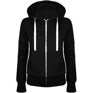 Sudaderas con cremallera más vendidas para mujer Logotipo personalizado Impresión Zip up Sudaderas con capucha en blanco Streetwear Servicio OEM disponible - Product Image 4