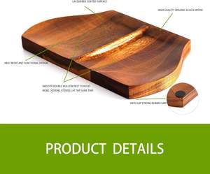 ที่วางช้อนคู่สำหรับบนเตาทำด้วยมือที่วางช้อนไม้สำหรับห้องครัวที่วางช้อนไม้สำหรับเคาน์เตอร์ห้องครัวไม่ลื่น - Product Image 3