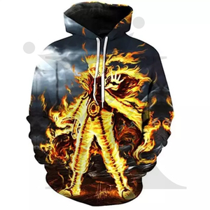 Sweat à capuche surdimensionné unisexe en molleton de coton premium personnalisé avec motif de dessin animé d'hiver, streetwear, fabricant de sublimation - Product Image 3