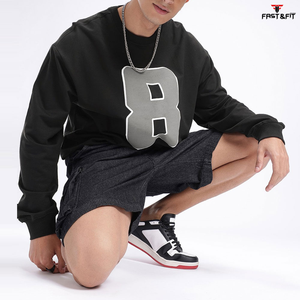 Sudadera Nueva de Moda con Cuello Redondo y Manga Larga, 100% Algodón, Bordado con Logotipo Personalizado, Impresión Digital, Hombros Caídos, para Invierno - Product Image 3