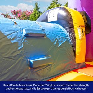 Castillo Inflable JumpOrange de 13'x 26'x 15' con Tobogán, Modelo Ninja Warrior, con Soplador, para Niños y Adultos, Ideal para Fiestas y Alquiler - Product Image 6