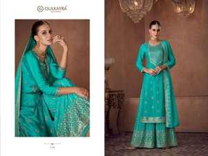 Travail de broderie en Georgette de qualité standard Gulkayra Vaani Salwar Kameez du fournisseur et exportateur indien - Product Image 4