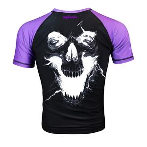 เสื้อฝึกซ้อมสีม่วงสีดําการออกแบบที่ดีที่สุดเสื้ออัด MMA เสื้อมวยและเกียร์ Bjj ขายร้อนสําหรับนักฝึก - Product Image 2